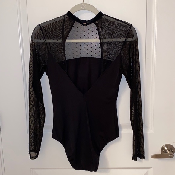 Sheer Black Bodysuit - Picture 2 of 3